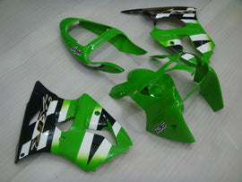 Kit de carénage noir et vert style usine - NINJA ZX-6R 00-02