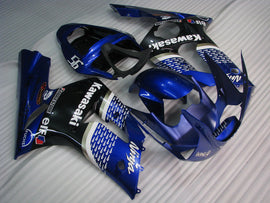 Kit de carénage bleu et noir FUCHS - NINJA ZX-6R 03-04
