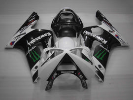Kit de carénage Monster blanc et noir - NINJA ZX-6R 03-04