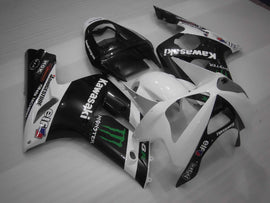 Kit de carénage Monster blanc et noir - NINJA ZX-6R 03-04