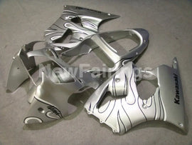 Silver Flame NINJA ZX 6R 00 02 Fairing Kit Vehicles & Parts