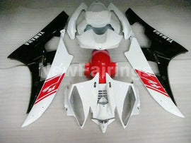 White and Red Black Factory Style - YZF-R6 06-07 Fairing Kit Vehicles & Parts > Vehicle Parts & Accessories > Motor