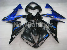 Charger l&#39;image dans la galerie, Black and Blue Flame - YZF-R1 04-06 Fairing Kit - Vehicles