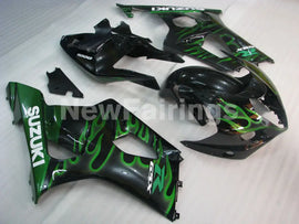 Black and Green Flame - GSX - R1000 03 - 04 Fairing Kit