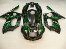 Charger l&#39;image dans la galerie, Black and Green Flame - YZF600R Thundercat 96-07 Fairing Kit Vehicles &amp; Parts &gt; Vehicle Parts &amp; Accessories &gt; Motor