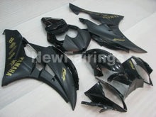 Charger l&#39;image dans la galerie, Black and Matte Black with Gold Stickers Factory Style - YZF-R6 06-07 Fairing Kit Vehicles &amp; Parts &gt; Vehicle Parts &amp;