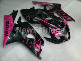 Black and Pink Corona - GSX-R600 04-05 Fairing Kit