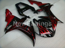 Charger l&#39;image dans la galerie, Black and Red Flame - YZF-R1 02-03 Fairing Kit - Vehicles &amp;