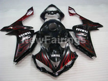 Charger l&#39;image dans la galerie, Black Red Flame - YZF-R1 07-08 Fairing Kit - Vehicles &amp;