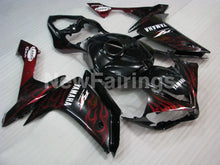 Charger l&#39;image dans la galerie, Black Red Flame - YZF-R1 07-08 Fairing Kit - Vehicles &amp;