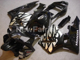 Black and Silver Fire - CBR600RR 03-04 Fairing Kit -