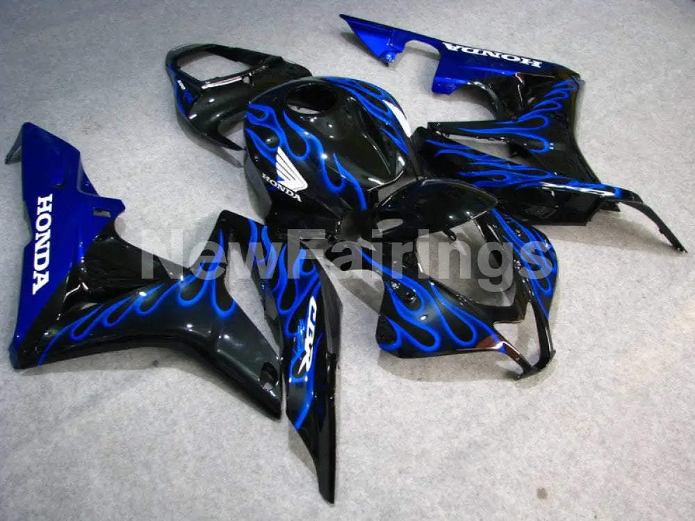 Black and Blue Flame - CBR600RR 07-08 Fairing Kit