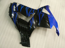 Charger l&#39;image dans la galerie, Black and Blue Flame - NINJA ZX-14R 06-11 Fairing Kit