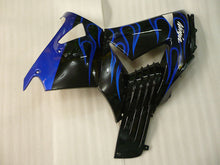 Charger l&#39;image dans la galerie, Black and Blue Flame - NINJA ZX-14R 06-11 Fairing Kit