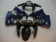 Charger l&#39;image dans la galerie, Black and Blue Flame NINJA ZX 6R 00 02 Fairing Kit Vehicles