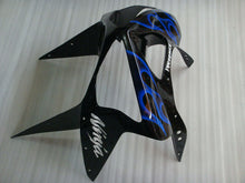 Charger l'image dans la galerie, Black and Blue Flame - NINJA ZX-6R 03-04 Fairing Kit