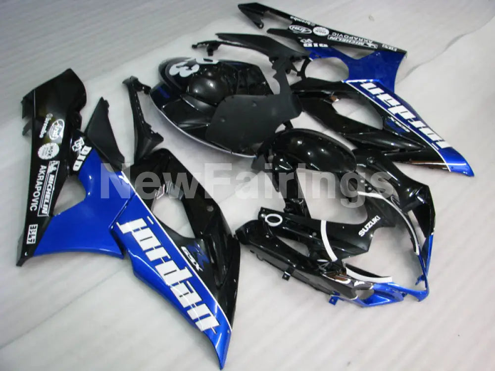 Black and Blue Jordan - GSX-R1000 05-06 Fairing Kit