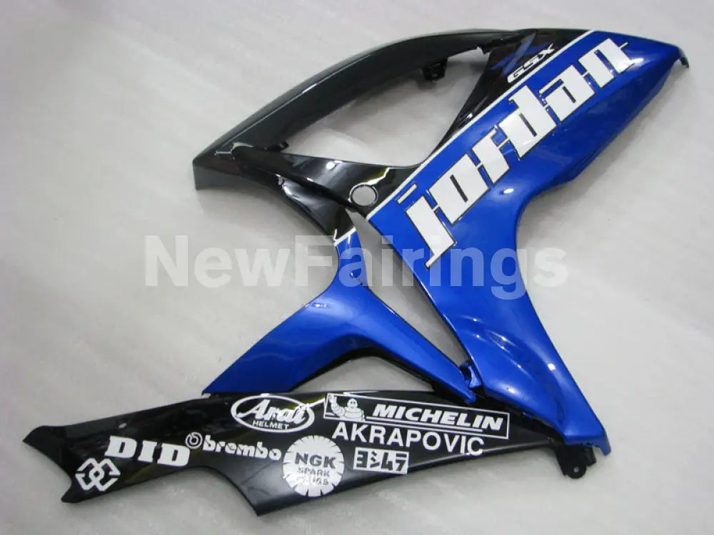 Black and Blue Jordan - GSX-R600 06-07 Fairing Kit -
