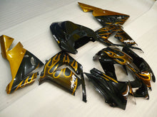 Charger l'image dans le visualiseur de la galerie, Black and Golden Flame - NINJA ZX-10R 04-05 Fairing Kit