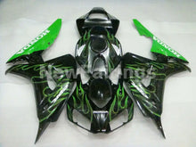 Charger l'image dans le visualiseur de la galerie, Black and Green Flame - CBR1000RR 06-07 Fairing Kit