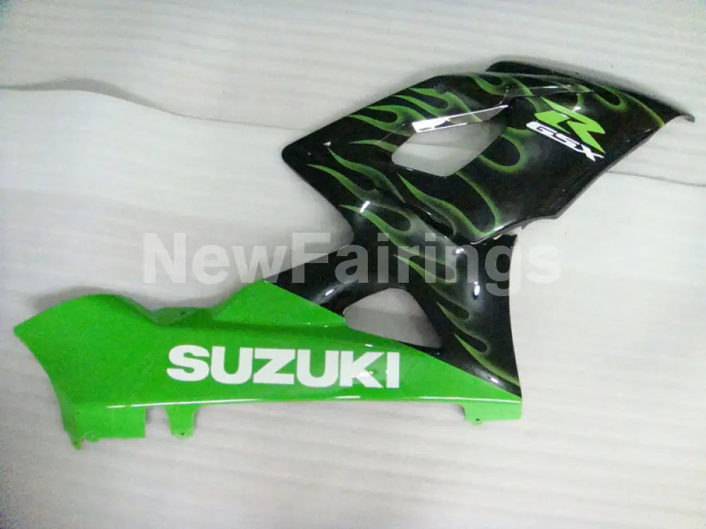 Black and Green Flame - GSX-R1000 05-06 Fairing Kit