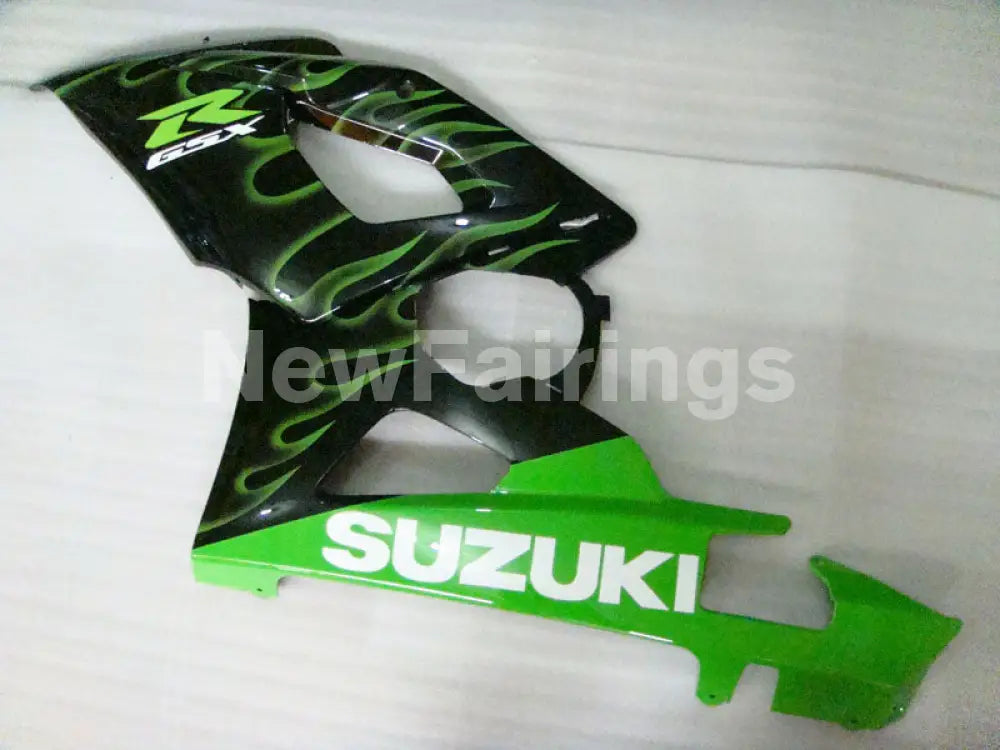 Black and Green Flame - GSX-R1000 05-06 Fairing Kit
