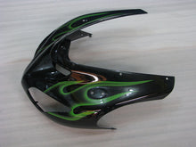 Charger l'image dans le visualiseur de la galerie, Black and Green Flame - NINJA ZX-10R 06-07 Fairing Kit