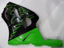 Charger l&#39;image dans la galerie, Black and Green Flame - NINJA ZX-12R 00-01 Fairing Kit