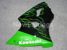 Charger l&#39;image dans la galerie, Black and Green Flame NINJA ZX 6R 00 02 Fairing Kit