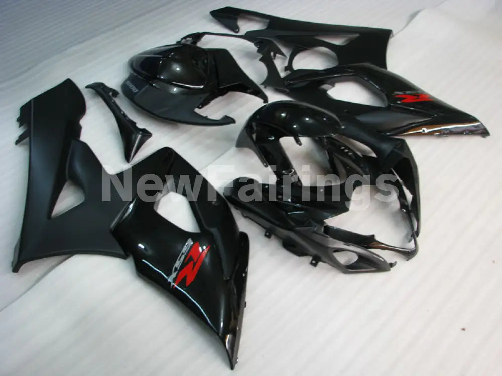 Black Matte Black Factory Style - GSX-R1000 05-06 Fairing Kit