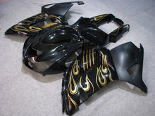 Charger l&#39;image dans la galerie, Black and Matte Black with Golden Flame - NINJA ZX-14R
