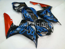 Charger l'image dans la galerie, Black Orange and Blue Flame - CBR1000RR 06-07 Fairing Kit