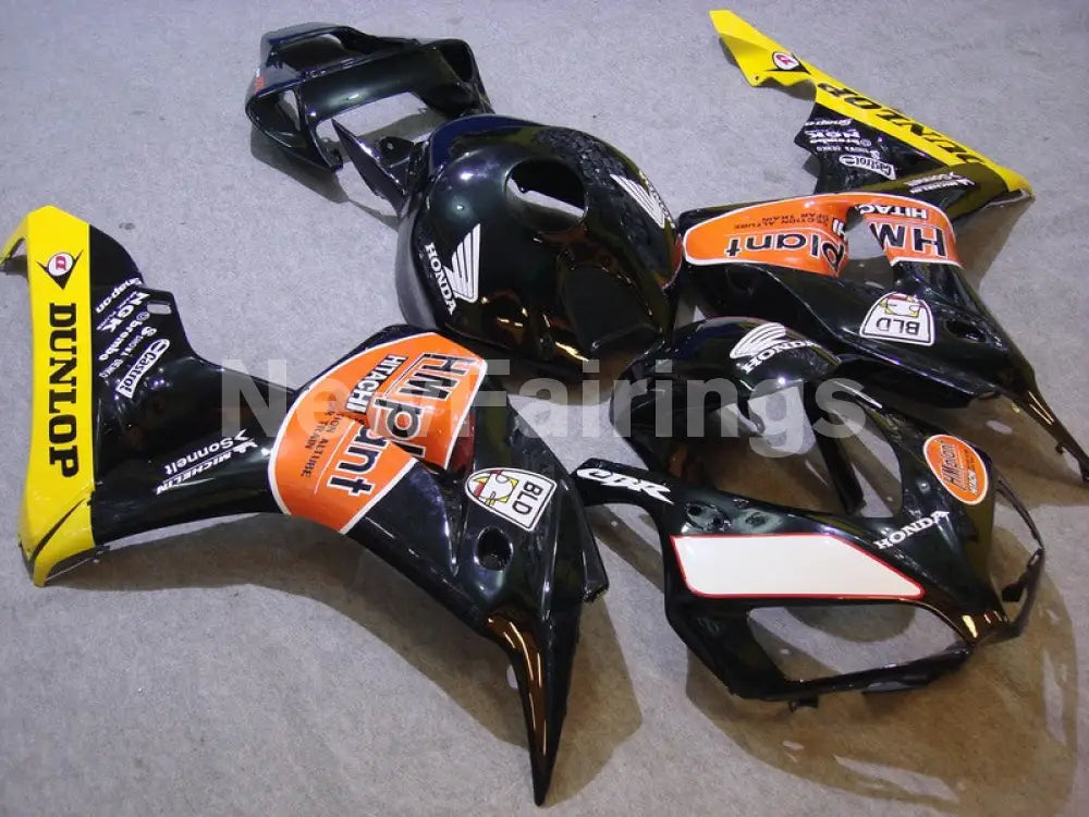 Black and Orange HM plant - CBR1000RR 06-07 Fairing Kit
