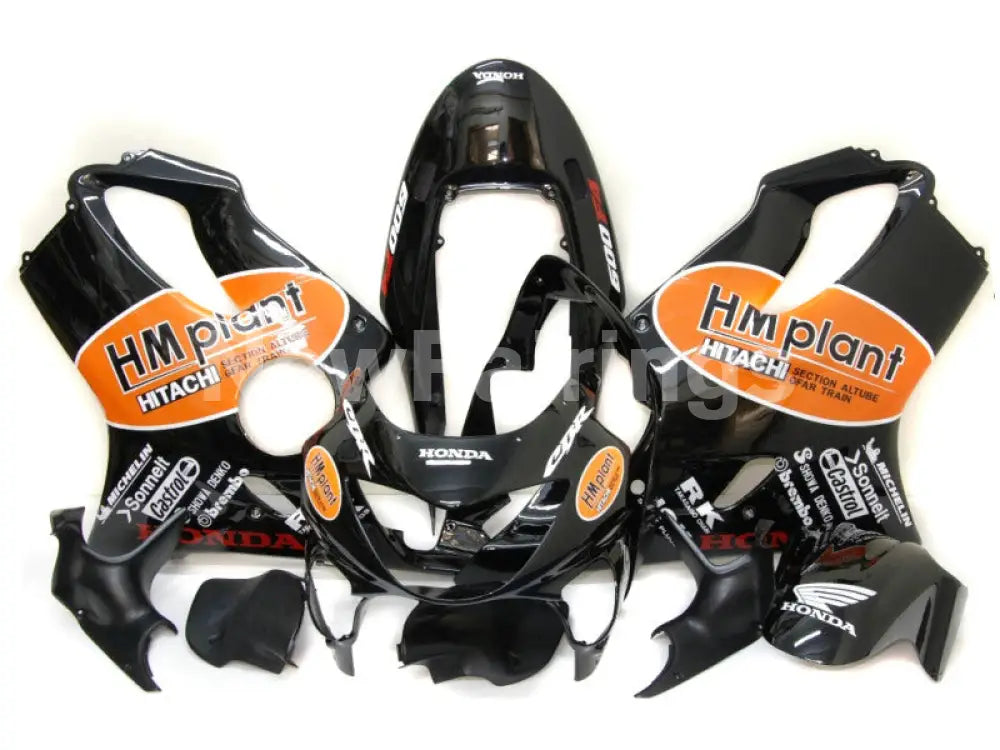 Black and Orange HM plant - CBR600 F4 99-00 Fairing Kit
