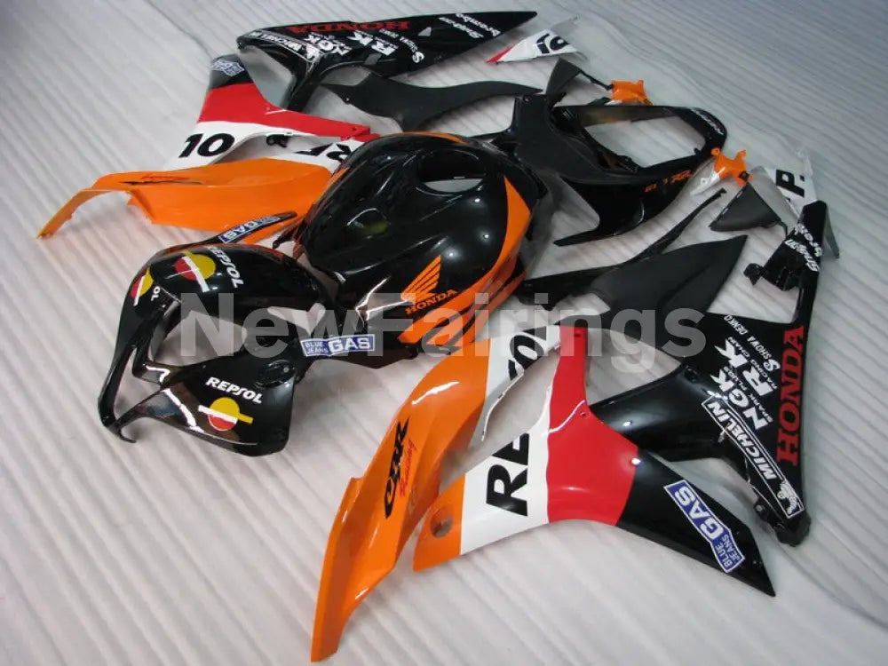 Black Orange and Red Repsol - CBR600RR 07-08 Fairing Kit