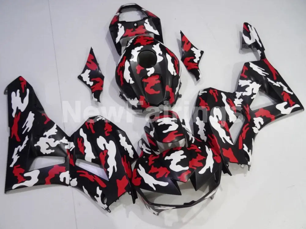 Black with Red Factory Style - CBR600RR 13-23 Fairing Kit