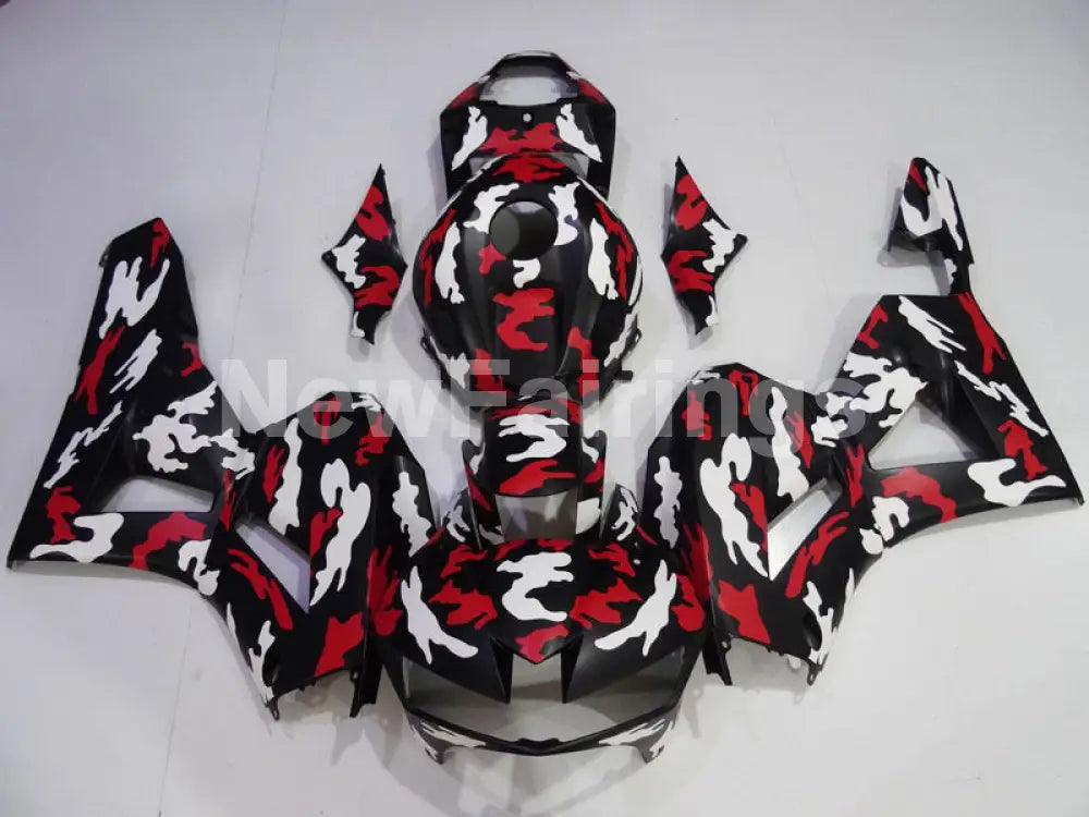 Black with Red Factory Style - CBR600RR 13-23 Fairing Kit