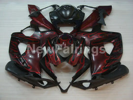 Black and Red Flame - GSX-R1000 05-06 Fairing Kit