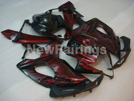Black and Red Flame - GSX-R1000 05-06 Fairing Kit