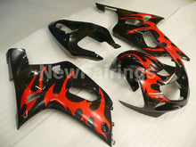 Charger l'image dans la galerie, Black and Red Flame - GSX-R600 01-03 Fairing Kit - Vehicles
