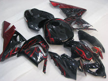 Charger l'image dans le visualiseur de la galerie, Black and Red Flame - NINJA ZX-10R 04-05 Fairing Kit