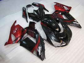 Black and Red Flame - NINJA ZX-14R 06-11 Fairing Kit