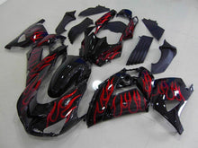 Charger l&#39;image dans la galerie, Black and Red Flame - NINJA ZX-14R 06-11 Fairing Kit