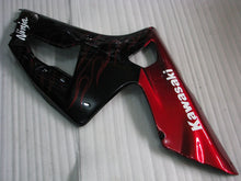 Charger l'image dans la galerie, Black and Red Flame - NINJA ZX-6R 03-04 Fairing Kit