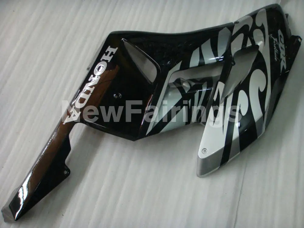 Black and Silver Fire - CBR1000RR 04-05 Fairing Kit