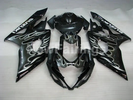 Black and Silver Flame - GSX-R1000 05-06 Fairing Kit