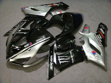 Charger l'image dans la galerie, Black and Silver Monster - NINJA ZX-6R 05-06 Fairing Kit