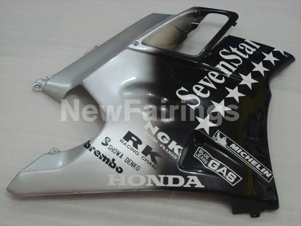 Black and Silver SevenStars - CBR600 F2 91-94 Fairing Kit