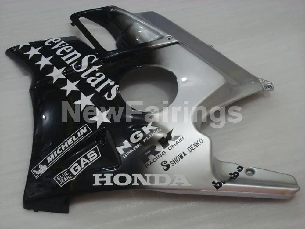 Black and Silver SevenStars - CBR600 F2 91-94 Fairing Kit