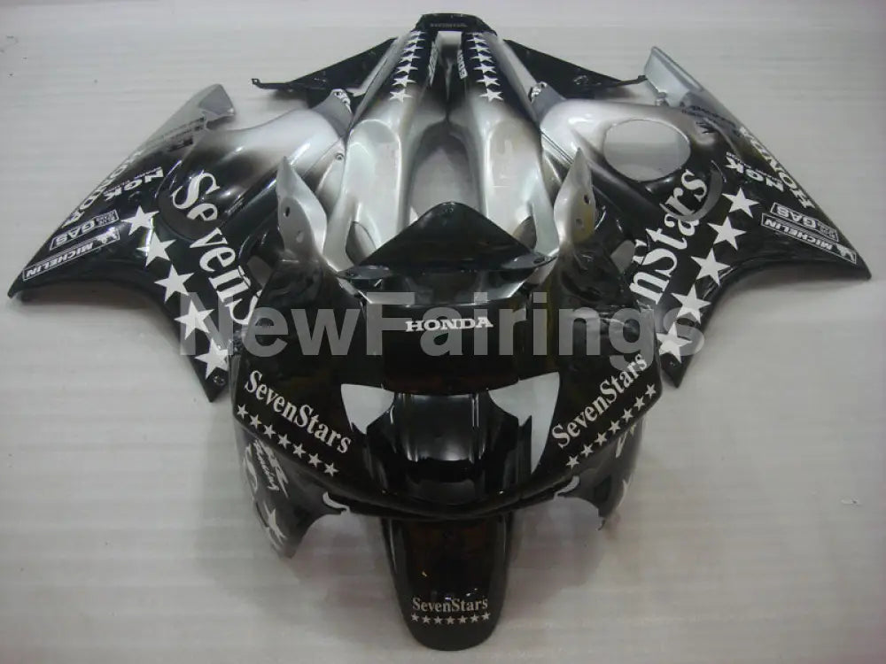 Black and Silver SevenStars - CBR600 F3 95-96 Fairing Kit